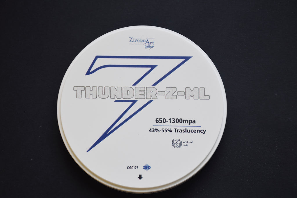DISCO IN ZIRCONIO THUNDER-Z-ML cad/cam