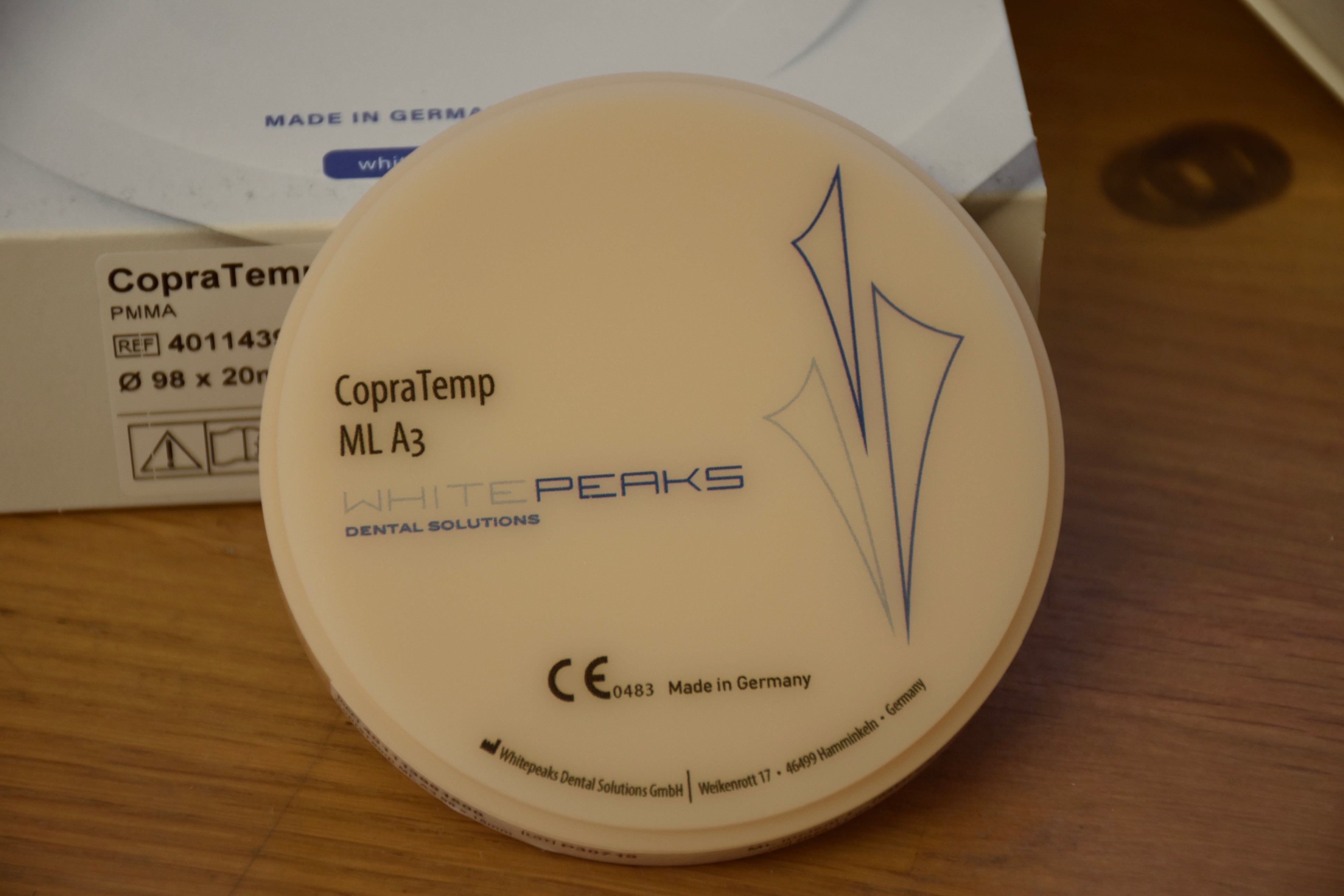 CopraTemp ML / Disco CAD/CAM in PMMA